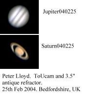 Jupiter and Saturn